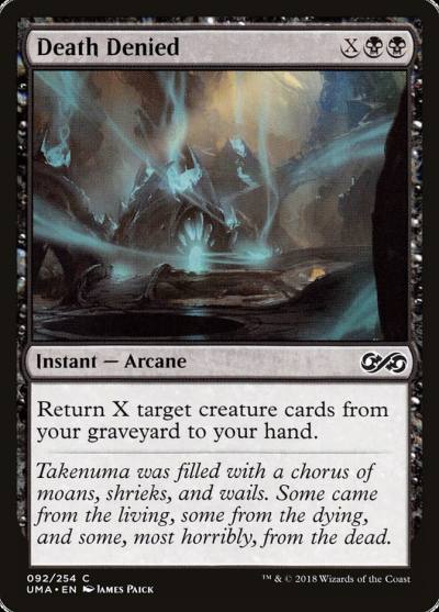 Death Denied UMA-92 Ultimate Masters Magic card
