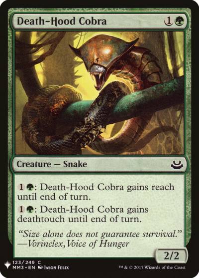 Death-Hood Cobra PLST-MM3-123 The List Magic card