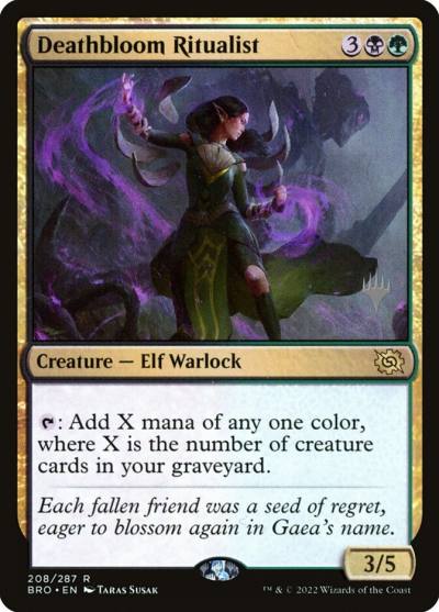 Deathbloom Ritualist PBRO-208P The Brothers' War Promos Magic card