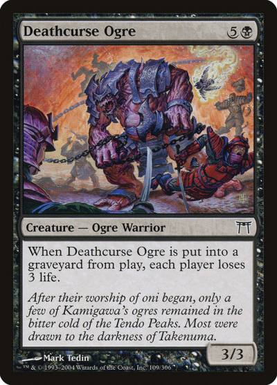 Deathcurse Ogre CHK-109 Champions of Kamigawa Magic card