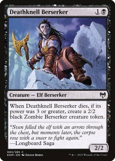 Deathknell Berserker 83 Kaldheim Magic card