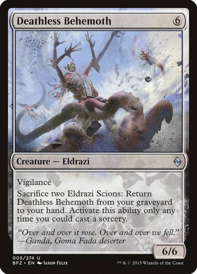 Deathless Behemoth 5 Battle for Zendikar Magic card