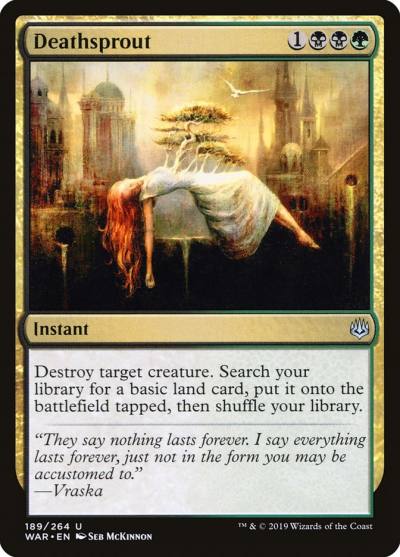 Deathsprout WAR-189 War of the Spark Magic card