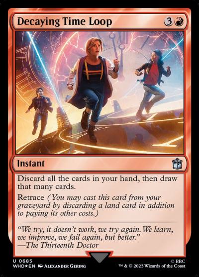 Decaying Time Loop WHO-685 Doctor Who Magic card
