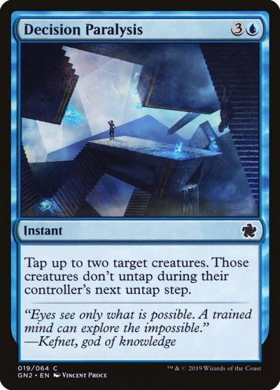 Decision Paralysis GN2-19 Game Night 2019 Magic card