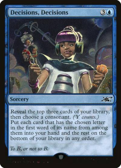 Decisions, Decisions UNF-330 Unfinity Magic card