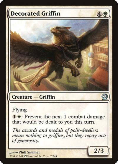 Decorated Griffin THS-7 Theros Magic card