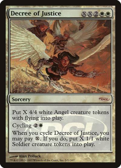 Decree of Justice G07-5 Judge Gift Cards 2007 Magic card