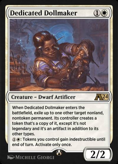 Dedicated Dollmaker YWOE-2 Alchemy: Wilds of Eldraine Magic card