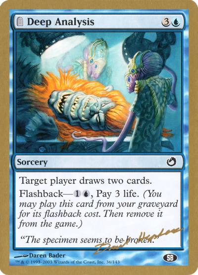 Deep Analysis WC03-DH36SB World Championship Decks 2003 Magic card