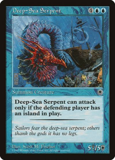 Deep-Sea Serpent 51 Portal Magic card