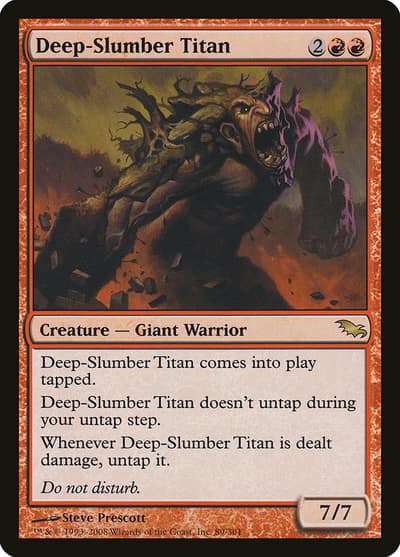 Deep-Slumber Titan 89 Shadowmoor Magic card