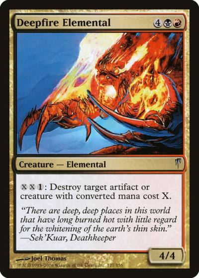 Deepfire Elemental CSP-127 Coldsnap Magic card