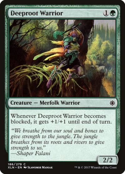 Deeproot Warrior 186 Ixalan Magic card