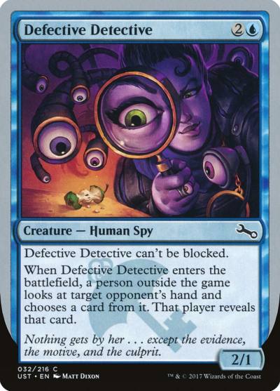 Defective Detective UST-32 Unstable Magic card