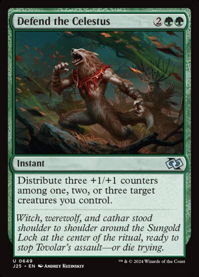 Defend the Celestus J25-649 Foundations Jumpstart Magic card