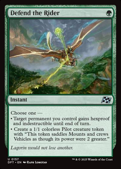 Defend the Rider DFT-157 Aetherdrift Magic card
