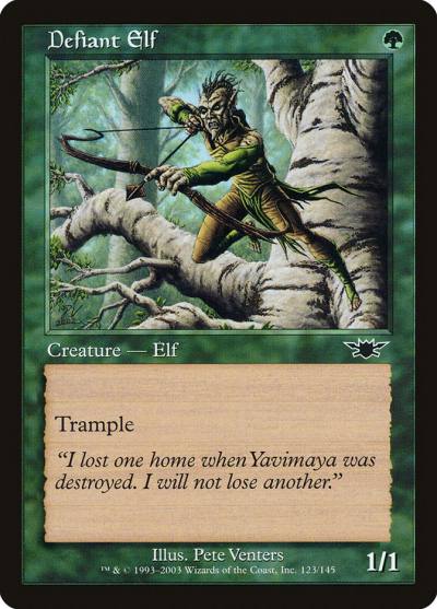 Defiant Elf 123 Legions Magic card