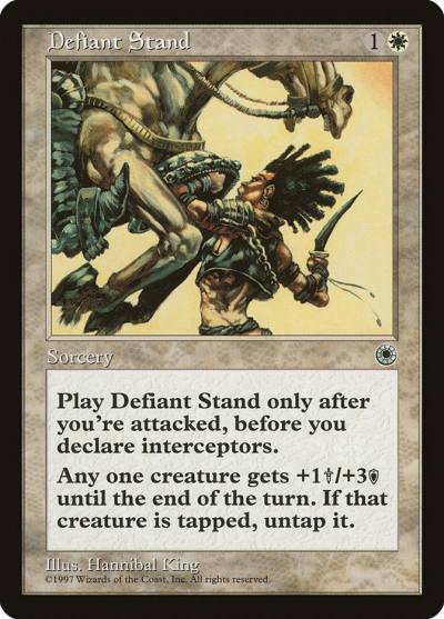 Defiant Stand POR-12 Portal Magic card