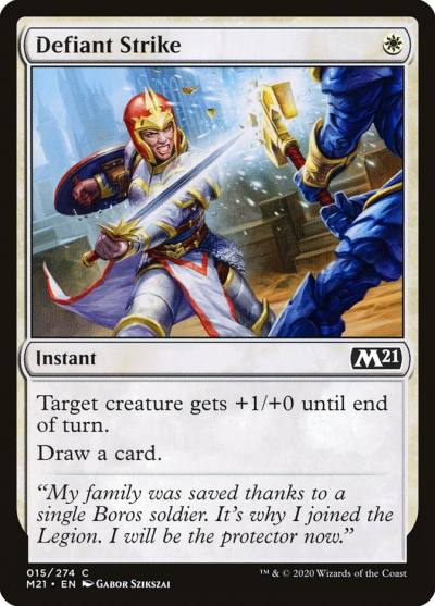 Defiant Strike M21-15 Core Set 2021 Magic card