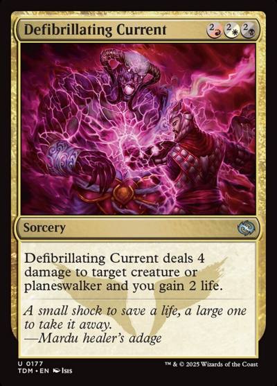 Defibrillating Current TDM-177 Tarkir: Dragonstorm Magic card