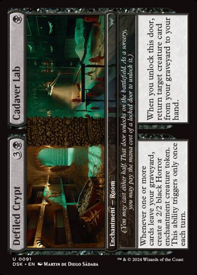 Defiled Crypt // Cadaver Lab DSK-91 Duskmourn: House of Horror Magic card
