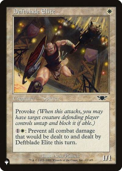 Deftblade Elite PLST-LGN-12 The List Magic card
