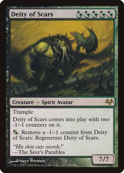 Deity of Scars 118 Eventide Magic card