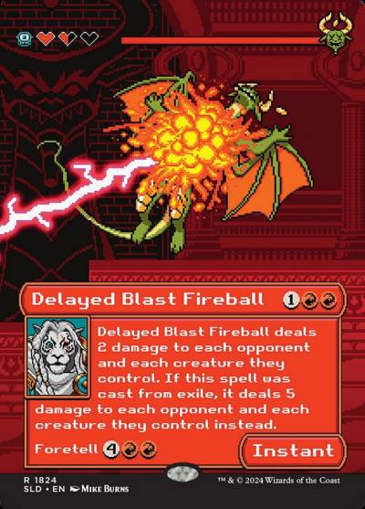 Delayed Blast Fireball SLD-1824 Secret Lair Drop Magic card