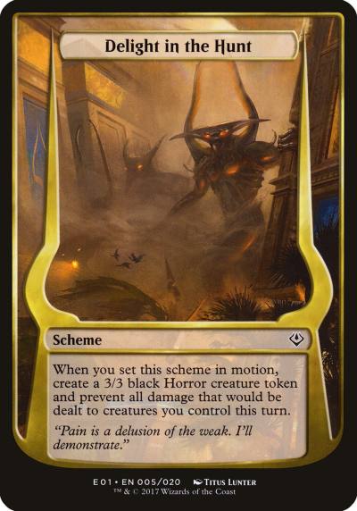 Delight in the Hunt OE01-5STAR Archenemy: Nicol Bolas Schemes Magic card