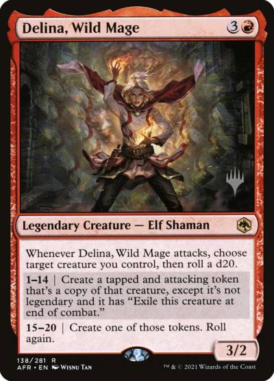 Delina, Wild Mage PAFR-138P Adventures in the Forgotten Realms Promos Magic card