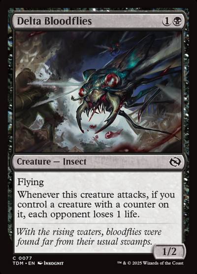 Delta Bloodflies TDM-77 Tarkir: Dragonstorm Magic card