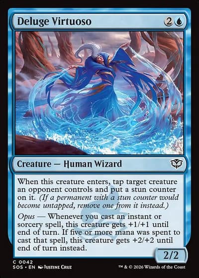 Deluge Virtuoso 42 Secrets of Strixhaven Magic card