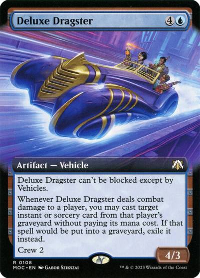 Deluxe Dragster MOC-108 March of the Machine Commander Magic card