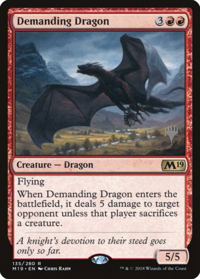 Demanding Dragon PM19-135P Core Set 2019 Promos Magic card