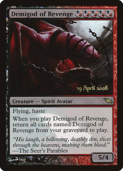 Demigod of Revenge PSHM-183STAR Shadowmoor Promos Magic card