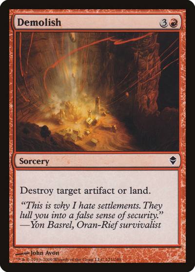 Demolish ZEN-121 Zendikar Magic card
