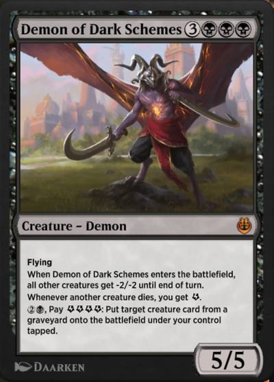 Demon of Dark Schemes KLR-80 Kaladesh Remastered Magic card