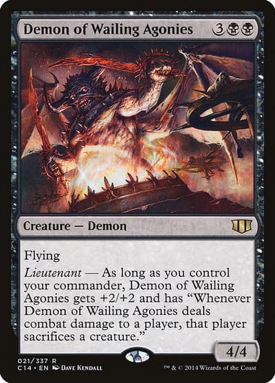 Demon of Wailing Agonies 21 Commander 2014 Magic card
