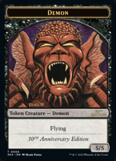 Demon T30A-6 30th Anniversary Tokens Magic card