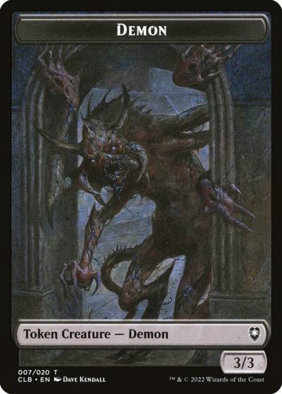 Demon TCLB-7 Battle for Baldur's Gate Tokens Magic card