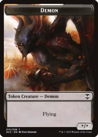 Demon TNCC-15 New Capenna Commander Tokens Magic card