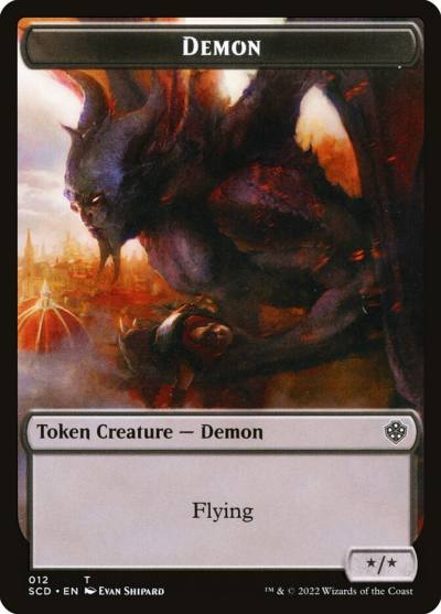 Demon TSCD-12 Starter Commander Deck Tokens Magic card
