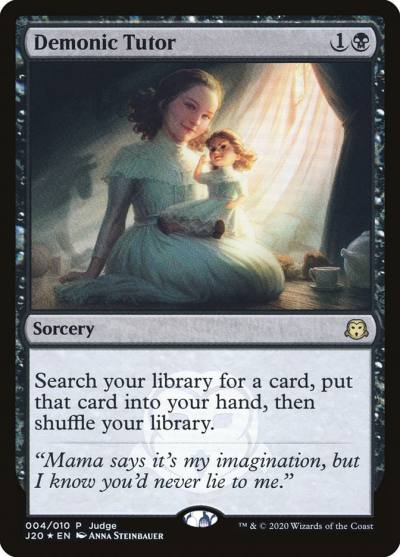 Demonic Tutor J20-4 Judge Gift Cards 2020 Magic card