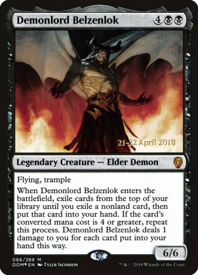 Demonlord Belzenlok PDOM-86S Dominaria Promos Magic card