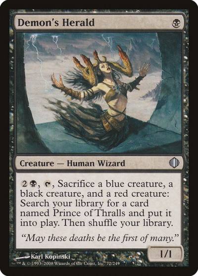Demon's Herald 72 Shards of Alara Magic card