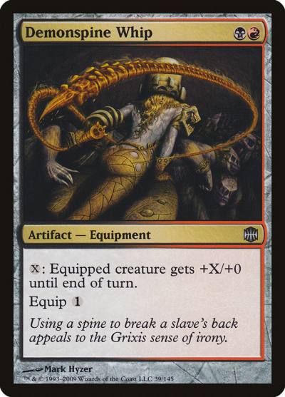 Demonspine Whip ARB-39 Alara Reborn Magic card