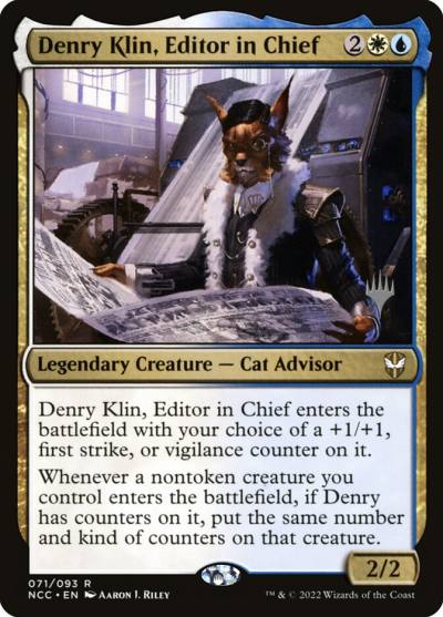 Denry Klin, Editor in Chief PNCC-71P New Capenna Commander Promos Magic card