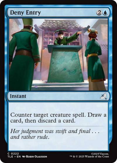 Deny Entry TLE-222 Avatar: The Last Airbender Eternal Magic card