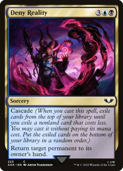 Deny Reality 40K-223 Warhammer 40,000 Commander Magic card